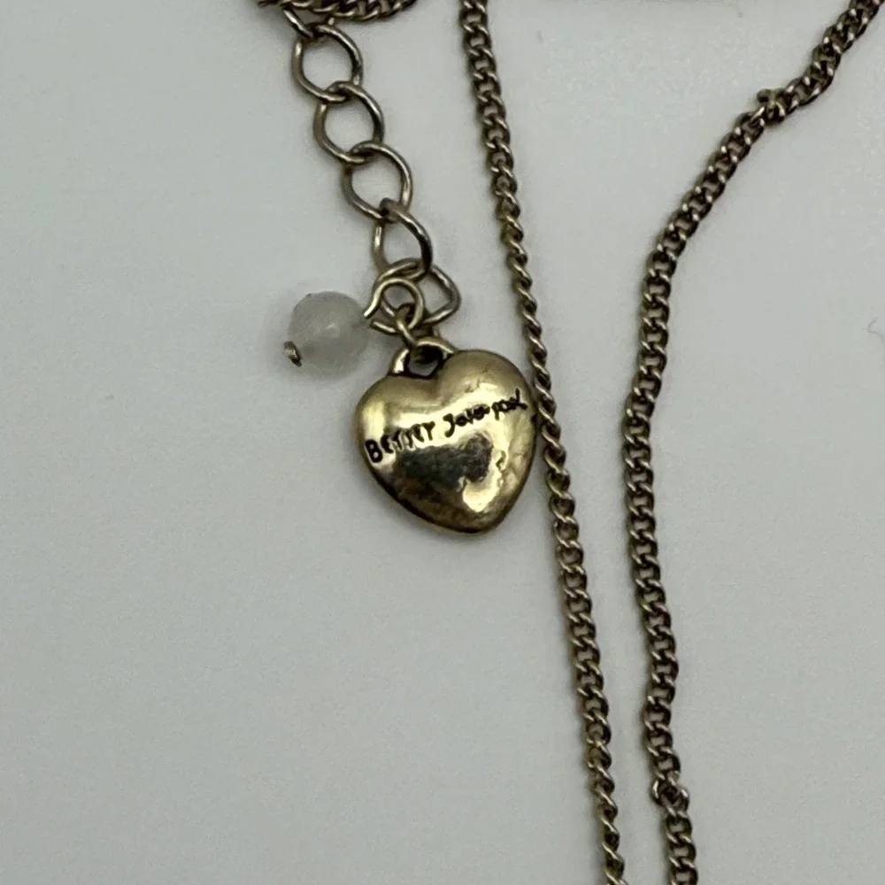 NEW Betsey Johnson Purrmaid Chain Necklace Cat Fish Silver Funky - Picture 3 of 6